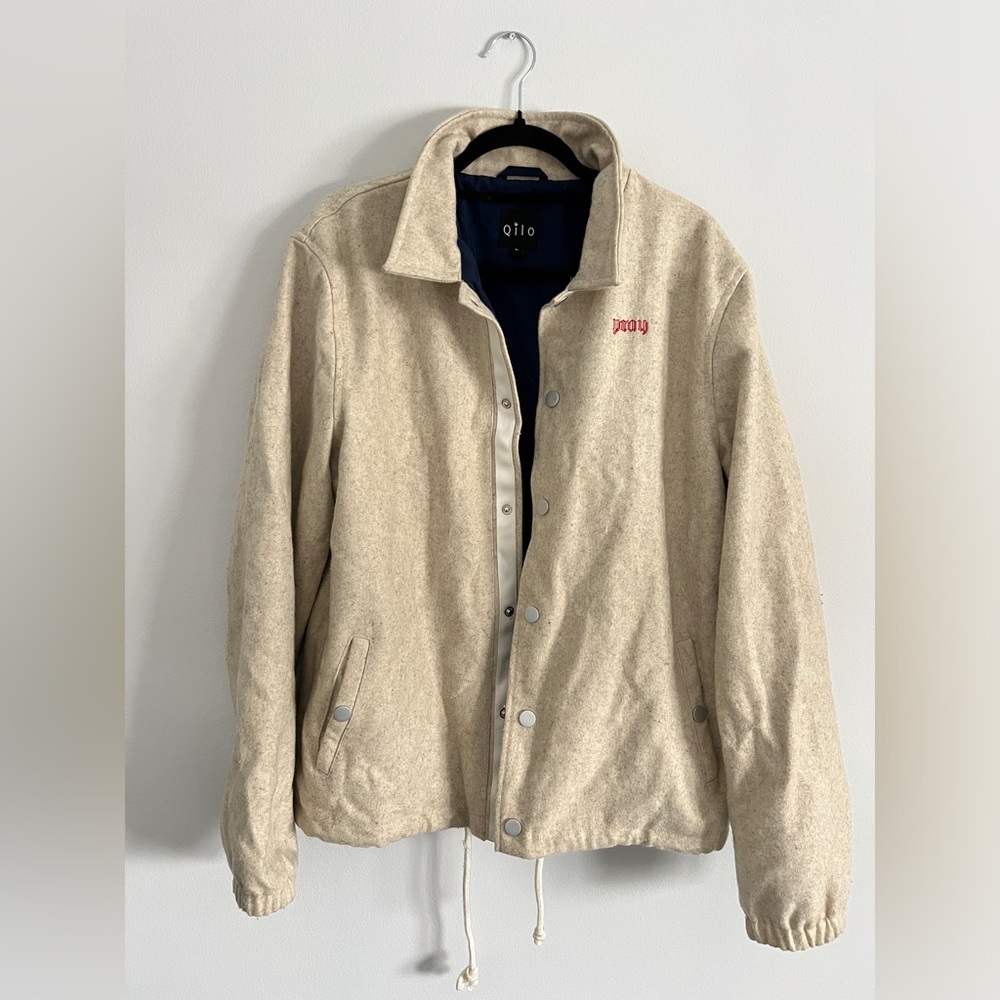 QILO Warm Wool Jacket Beige size Large